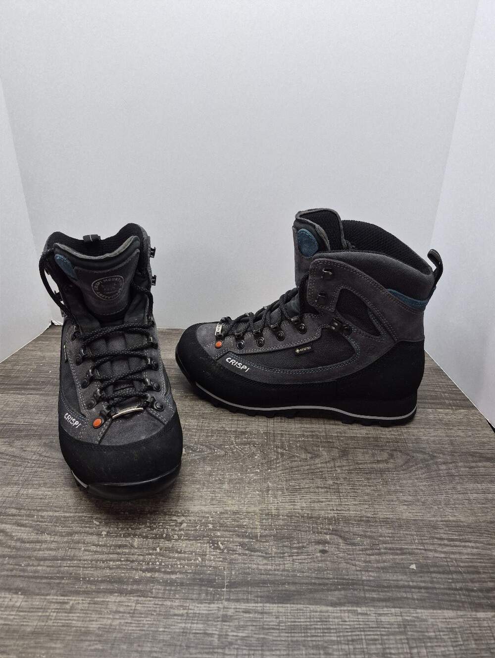 Crispi Summit GTX Womens Hiking Boots Gore-Tex Italy Women's Size 7 Grey Black